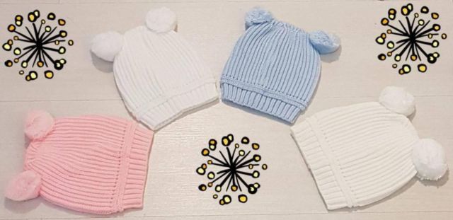 Cute Newborn Baby Girls/Boys Winter Knitted Hats/Caps